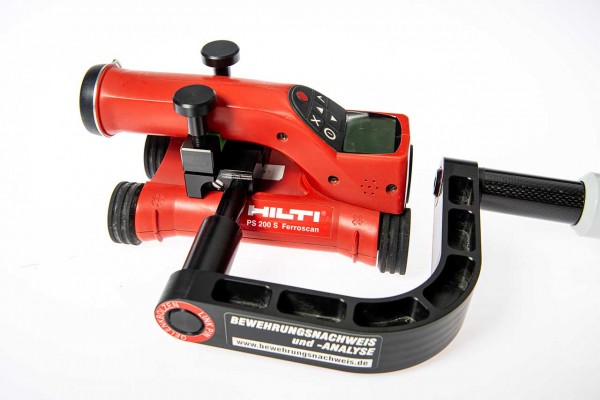 Scannerverlängerung für Hilti Ferroscan PS200/250 für Bodenanwendung incl. CFK - Stange 1300mm